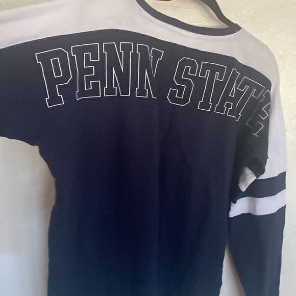 Penn State + PINK Victoria’s Secret Women’s Blue and White Pullover Sz Large - Picture 4 of 7